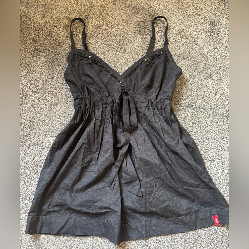 Euro Beaded Babydoll Top